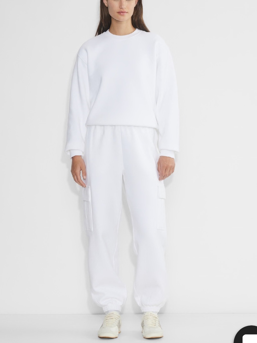 Aritzia SWEATFLEECE COZY FLEECE Mega Cargo Joggers in White
